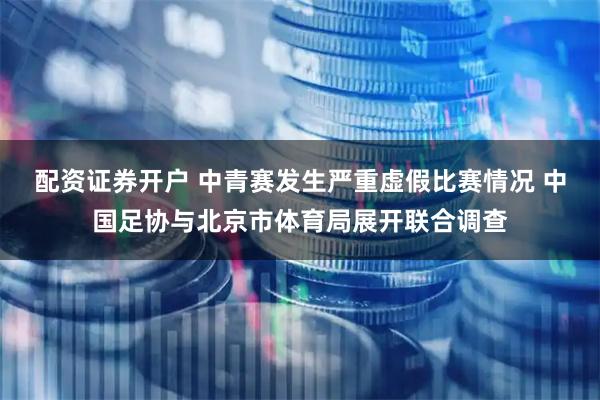 配资证券开户 中青赛发生严重虚假比赛情况 中国足协与北京市体育局展开联合调查